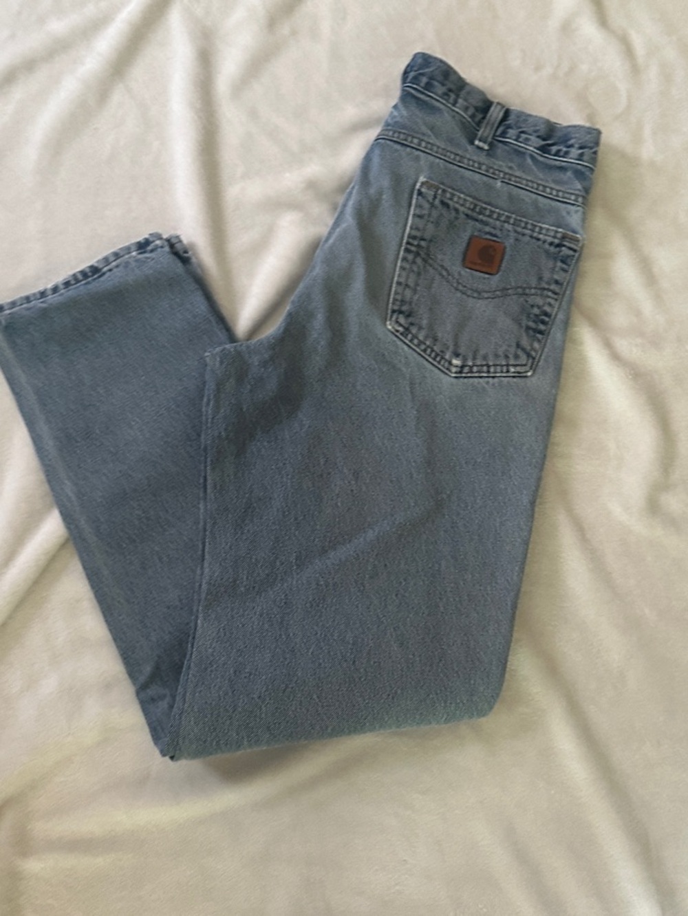 Carhartt Men's Faded Blue Relaxed Fit Jeans 34x34